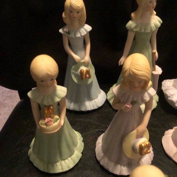 Vintage Age 5 Enesco Growing Up Girls - Blonde figurines - Picture 6 of 10